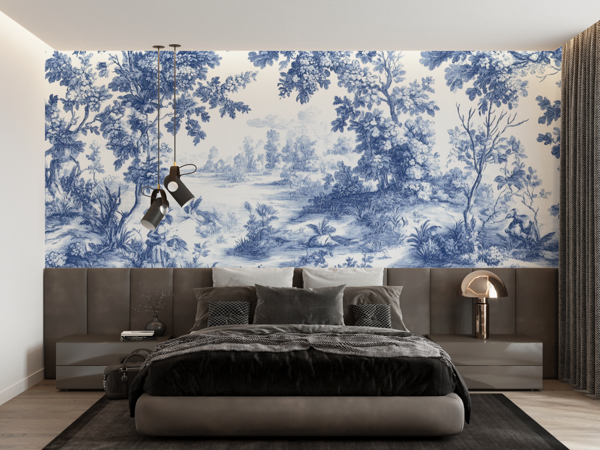 Papier Peint Toile De Jouy Chambre
