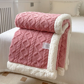 Couverture en Fleece Réversible - Douceur et Chaleur pour Toutes les Saisons