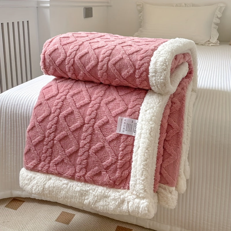 Couverture en Fleece Réversible - Douceur et Chaleur pour Toutes les Saisons