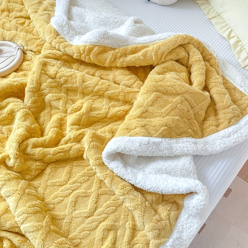 Couverture en Fleece Réversible - Douceur et Chaleur pour Toutes les Saisons