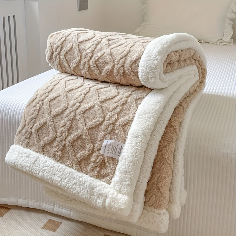 Couverture en Fleece Réversible - Douceur et Chaleur pour Toutes les Saisons