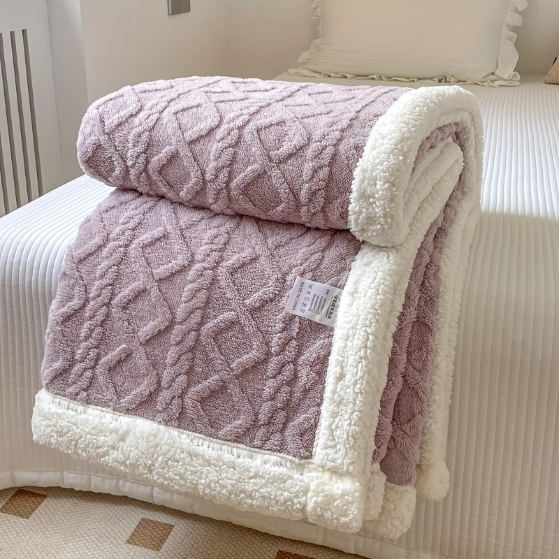 Couverture en Fleece Réversible - Douceur et Chaleur pour Toutes les Saisons