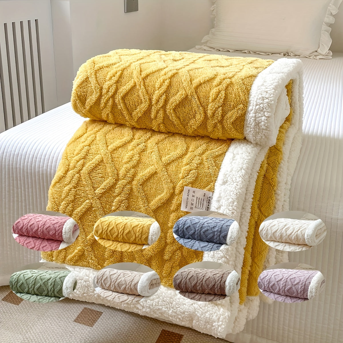 Couverture en Fleece Réversible - Douceur et Chaleur pour Toutes les Saisons