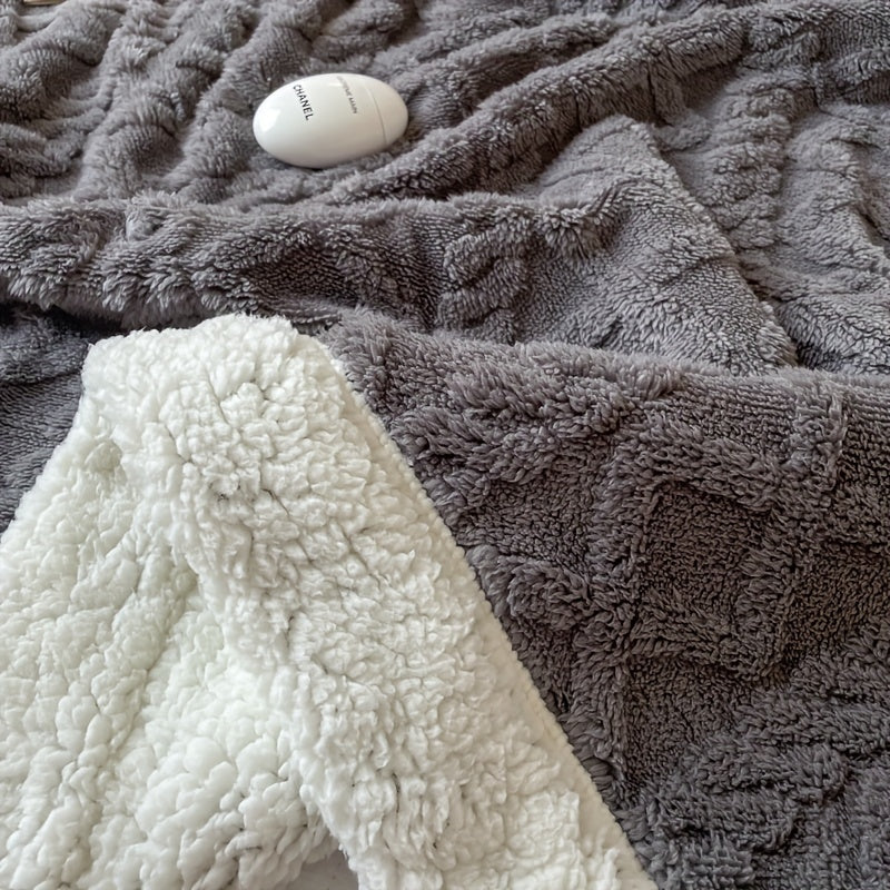 Couverture en Fleece Réversible - Douceur et Chaleur pour Toutes les Saisons