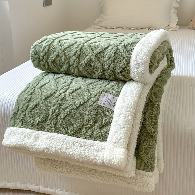 Couverture en Fleece Réversible - Douceur et Chaleur pour Toutes les Saisons