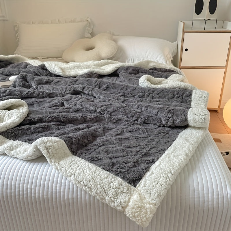 Couverture en Fleece Réversible - Douceur et Chaleur pour Toutes les Saisons