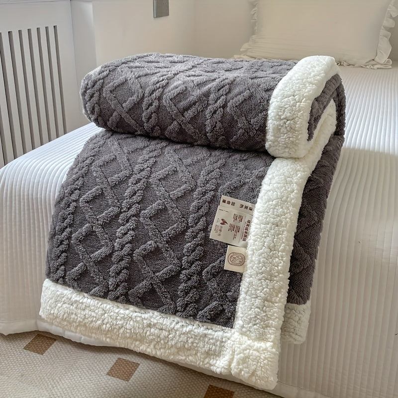 Couverture en Fleece Réversible - Douceur et Chaleur pour Toutes les Saisons
