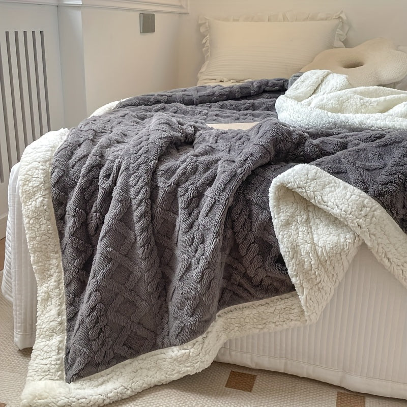 Couverture en Fleece Réversible - Douceur et Chaleur pour Toutes les Saisons