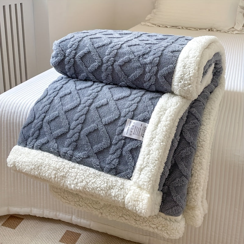 Couverture en Fleece Réversible - Douceur et Chaleur pour Toutes les Saisons