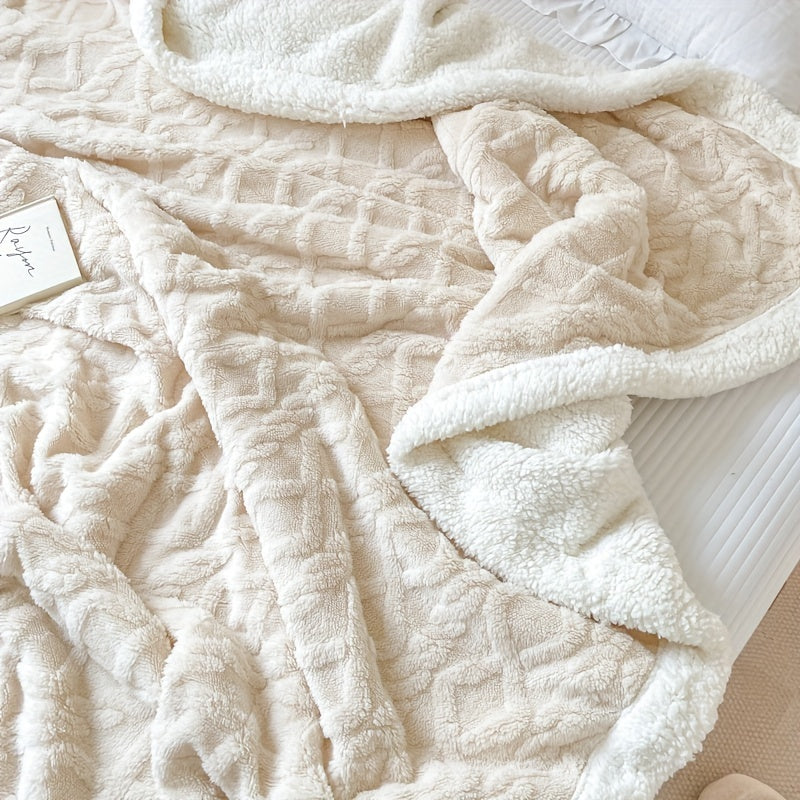 Couverture en Fleece Réversible - Douceur et Chaleur pour Toutes les Saisons