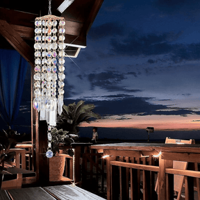 Carillon en Cristal pour Jardin - Design Élégant et Mélodies Apaisantes