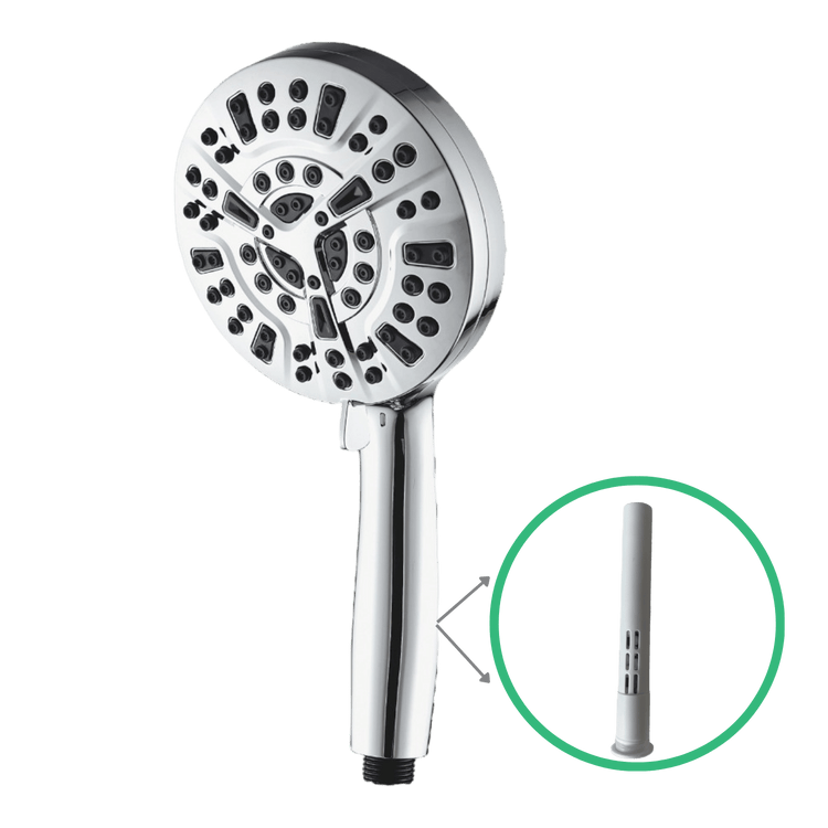 Douchette Multifonction avec Filtration - 10 Réglages de Pulvérisation Ajustables