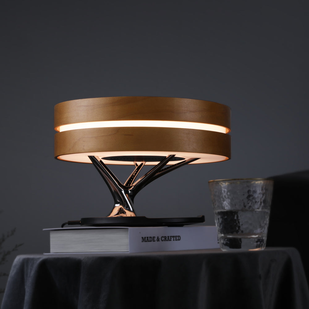 Lampe de Bureau Multifonctionnelle - Éclairage, Musique et Charge Sans Fil
