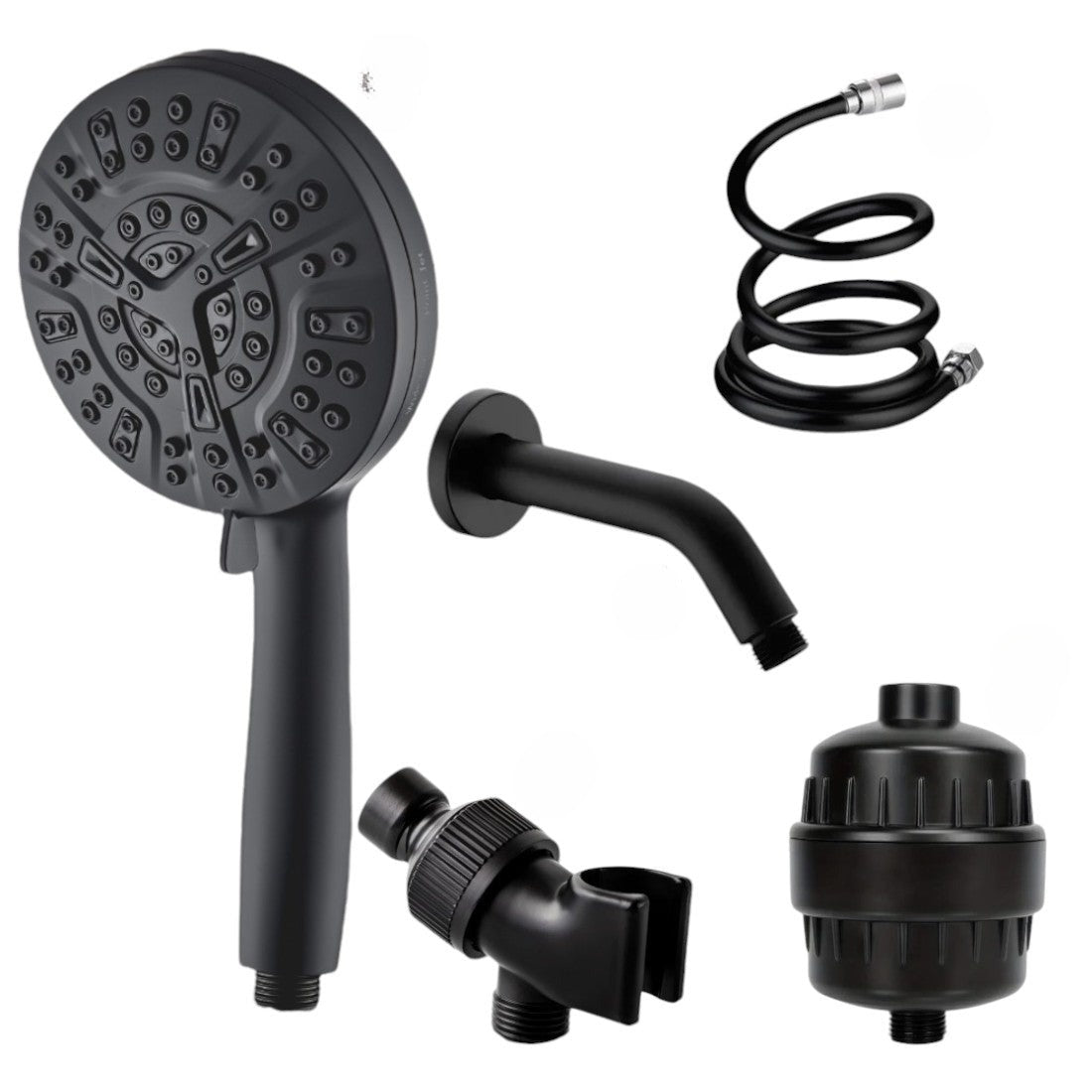 Douchette Multifonction avec Filtration - 10 Réglages de Pulvérisation Ajustables