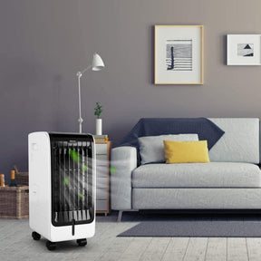 Refroidisseur d'Air Portable 110V - Ventilateur à 3 Vitesses et Minuteur 8 Heures