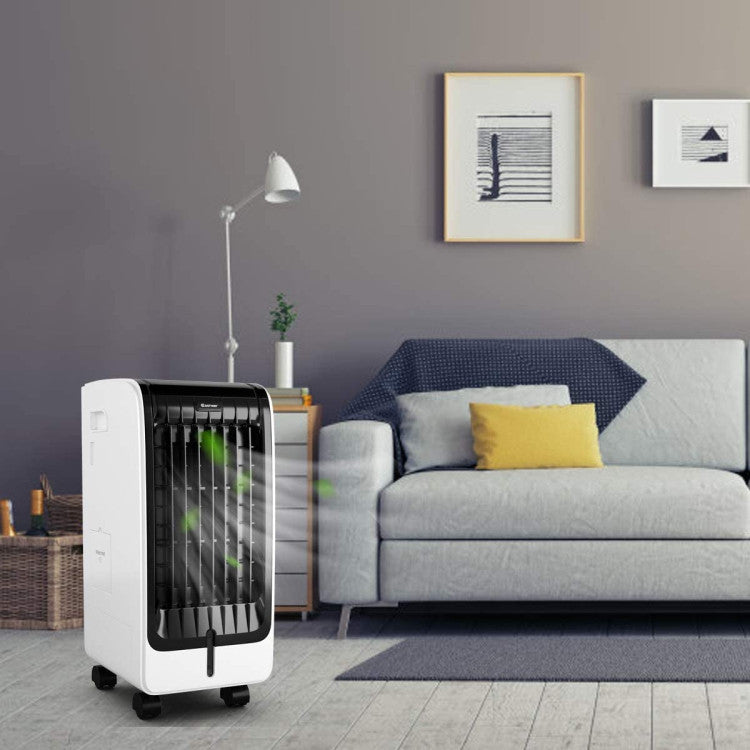 Refroidisseur d'Air Portable 110V - Ventilateur à 3 Vitesses et Minuteur 8 Heures