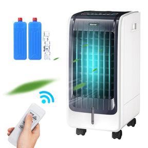 Refroidisseur d'Air Portable 110V - Ventilateur à 3 Vitesses et Minuteur 8 Heures