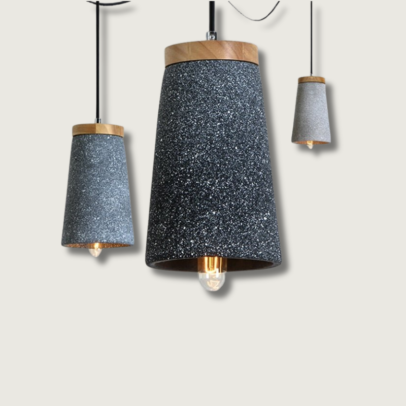 Lampe Suspendue en Ciment - Design Épuré et Durable