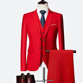 Costume Ajusté 3 Pièces pour Hommes - Élégance et Confort pour Événements Formels