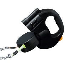 Laisse Double pour Chien - Lumière LED et Charnière Rotative 360°