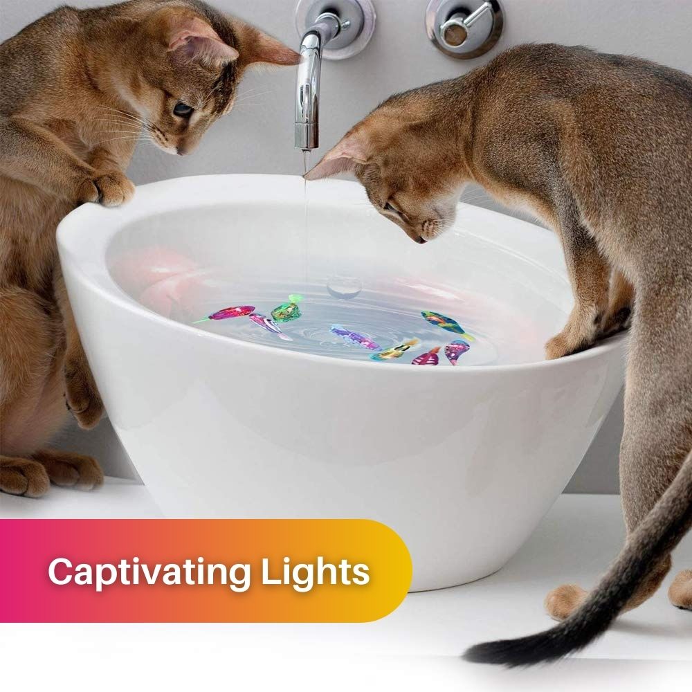 Jouets Interactifs pour Chats - Mouvement de Nage et Lumières Fascinantes