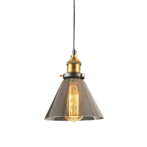 Lampe Suspendue Industrielle en Verre - Design Élégant et Minimaliste
