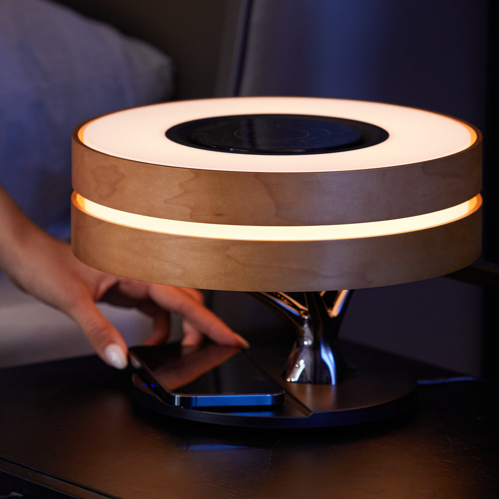 Lampe de Bureau Multifonctionnelle - Éclairage, Musique et Charge Sans Fil