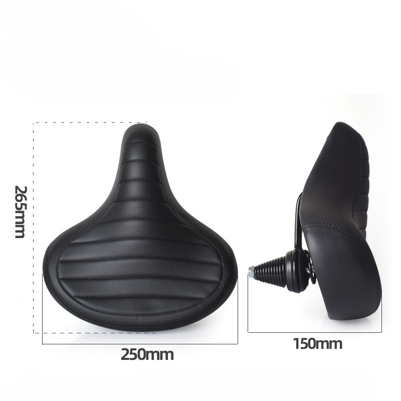 Selle de Vélo Ergonomique Confortable - Design Surdimensionné avec Absorption des Chocs