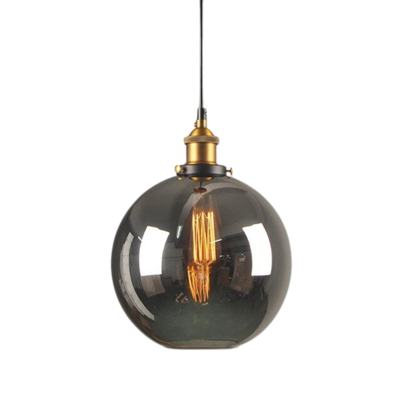 Lampe Suspendue Industrielle en Verre - Design Élégant et Minimaliste