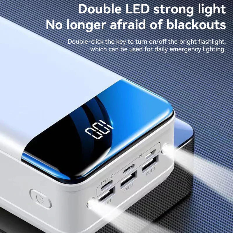 Batterie Externe 100 000mAh - Charge Super Rapide et Portable