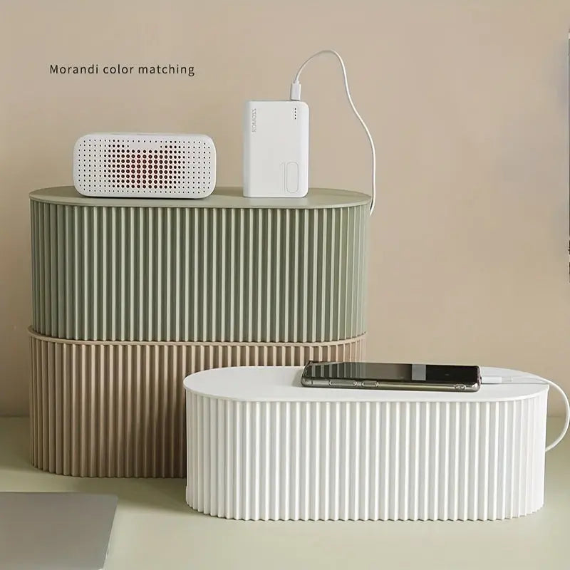 Boîte de Rangement pour Câbles - Solution Élégante pour Bureau Organisé