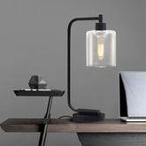 Lampe de Bureau Cylindrique Moderne - Éclairage Ambiant et Élégant
