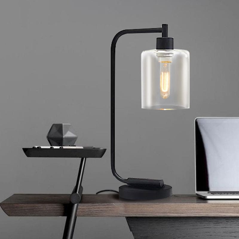 Lampe de Bureau Cylindrique Moderne - Éclairage Ambiant et Élégant
