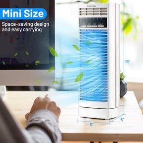 Ventilateur de Bureau Oscillant 14 Pouces - Silencieux et Économiseur d'Espace