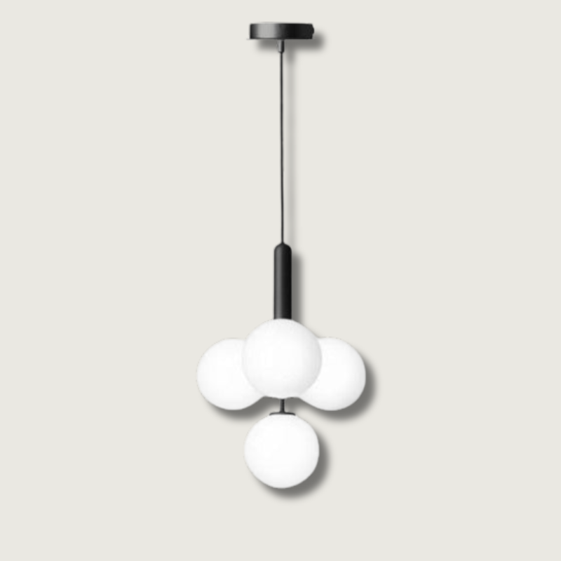 Suspension en Verre et Aluminium - Élégance Contemporaine pour Votre Espace