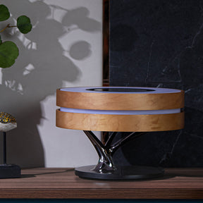 Lampe de Bureau Multifonctionnelle - Éclairage, Musique et Charge Sans Fil