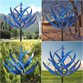 Moulin à Vent Décoratif pour Jardin - Design Élégant et Résistant aux Intempéries