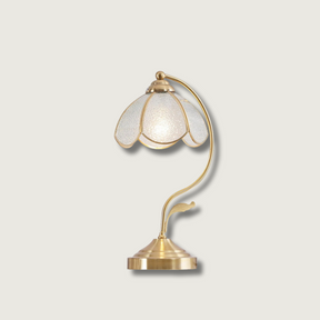 Lampe de Table en Verre Floral - Élégance et Charme Intemporel