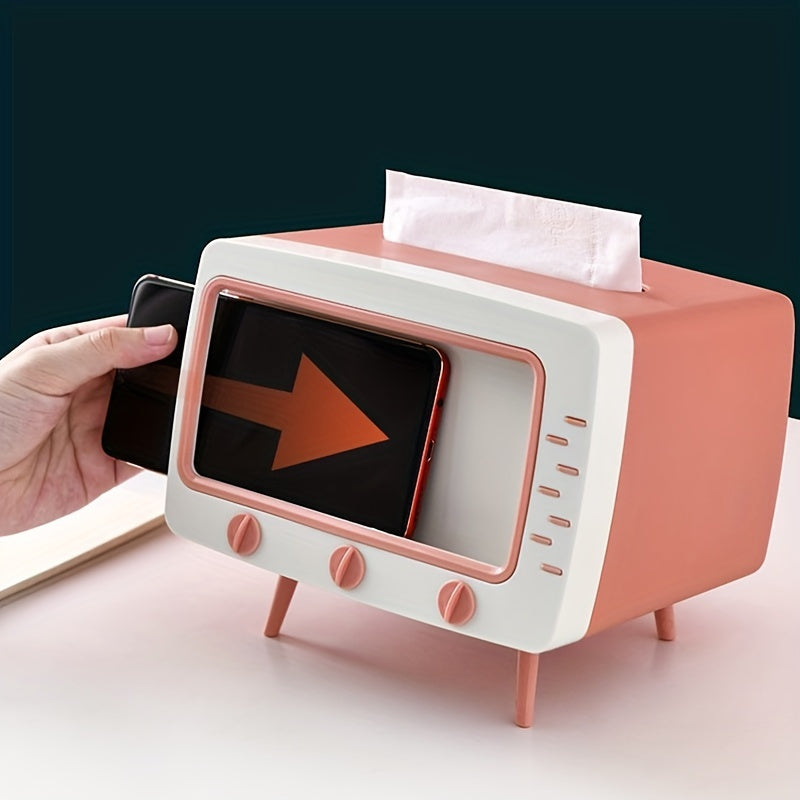Support de Boîte à Mouchoirs Rétro - Accessoire Multifonctionnel pour Maison et Bureau