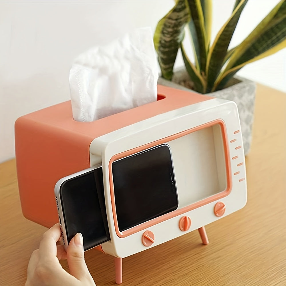 Support de Boîte à Mouchoirs Rétro - Accessoire Multifonctionnel pour Maison et Bureau
