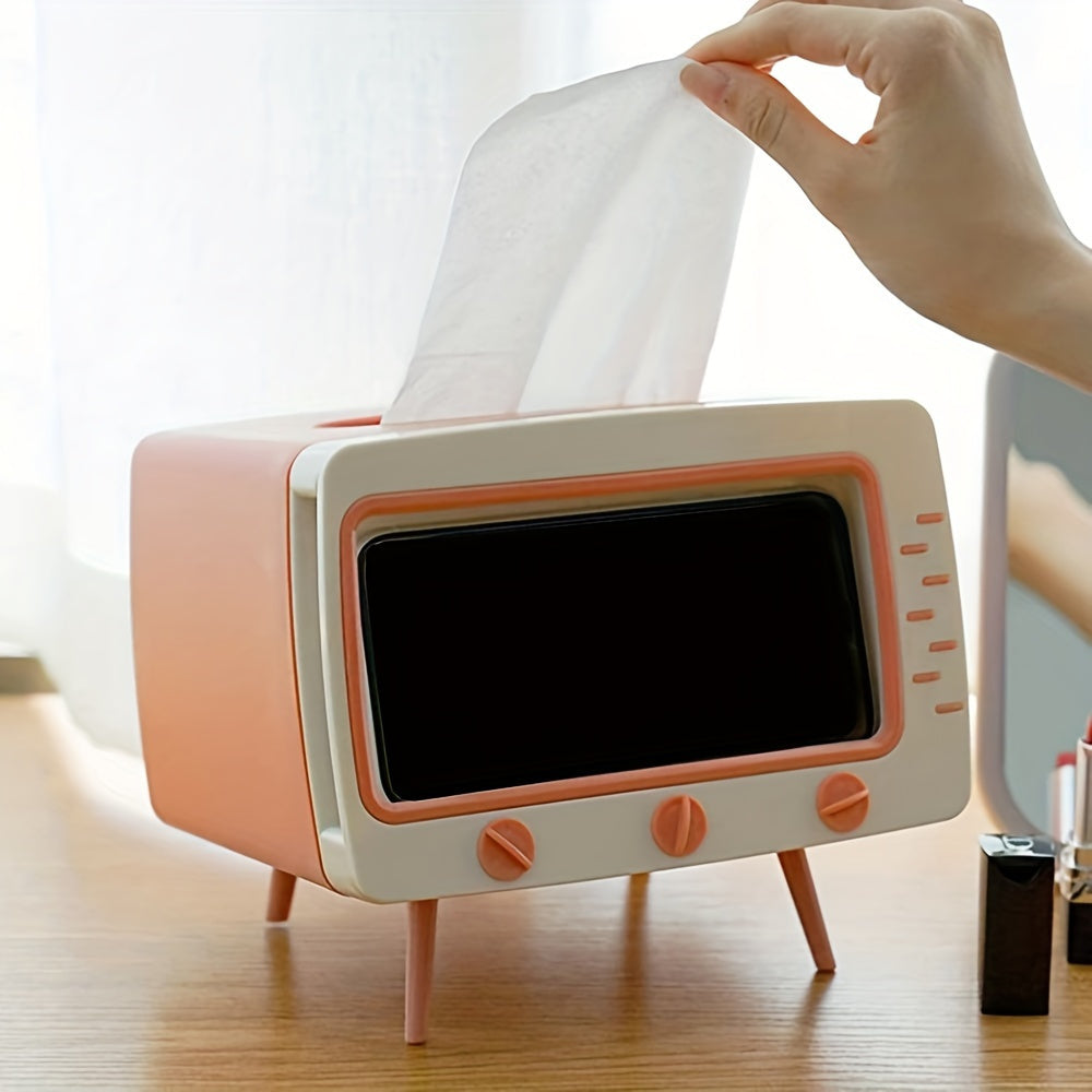 Support de Boîte à Mouchoirs Rétro - Accessoire Multifonctionnel pour Maison et Bureau