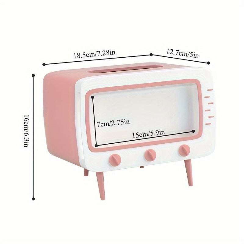 Support de Boîte à Mouchoirs Rétro - Accessoire Multifonctionnel pour Maison et Bureau