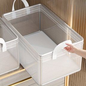 Bacs de Rangement Durables avec Poignées - Organisation Pratique et Polyvalente