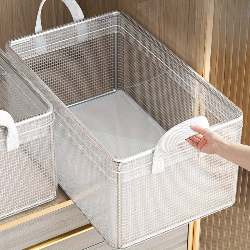 Bacs de Rangement Durables avec Poignées - Organisation Pratique et Polyvalente
