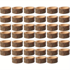 Porte-Teintes en Bois Naturel - Ambiance Chaleureuse pour Événements