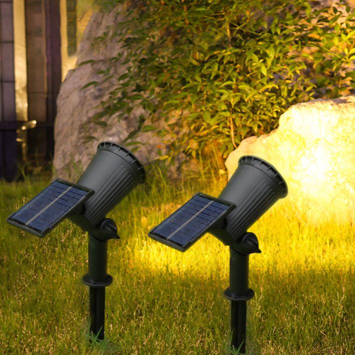 Projecteur Solaire de Jardin - 9 Couleurs LED pour Éclairage Extérieur
