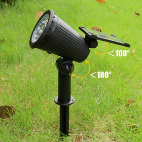 Projecteur Solaire de Jardin - 9 Couleurs LED pour Éclairage Extérieur