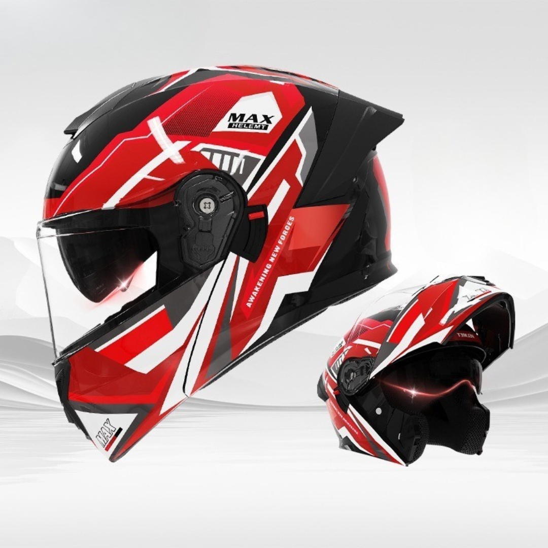 Casque de Moto Modulaire Hommes - Protection Ultime et Confort Supérieur