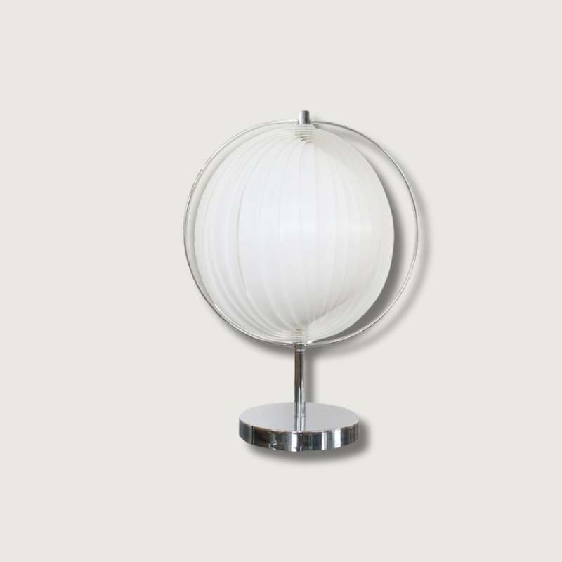 Lampe de Bureau Chrome Élégante - Design Rotatif et Ambiance Raffinée