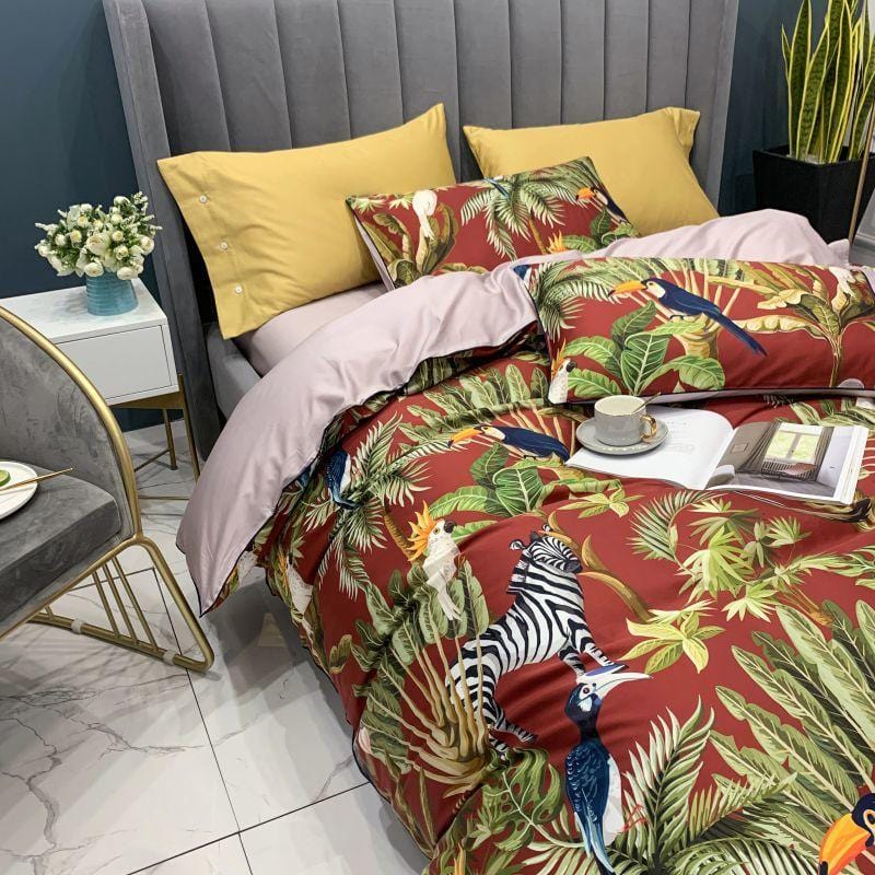 Ensemble de Couette en Coton Égyptien - Luxe Respirant et Confort Ultime